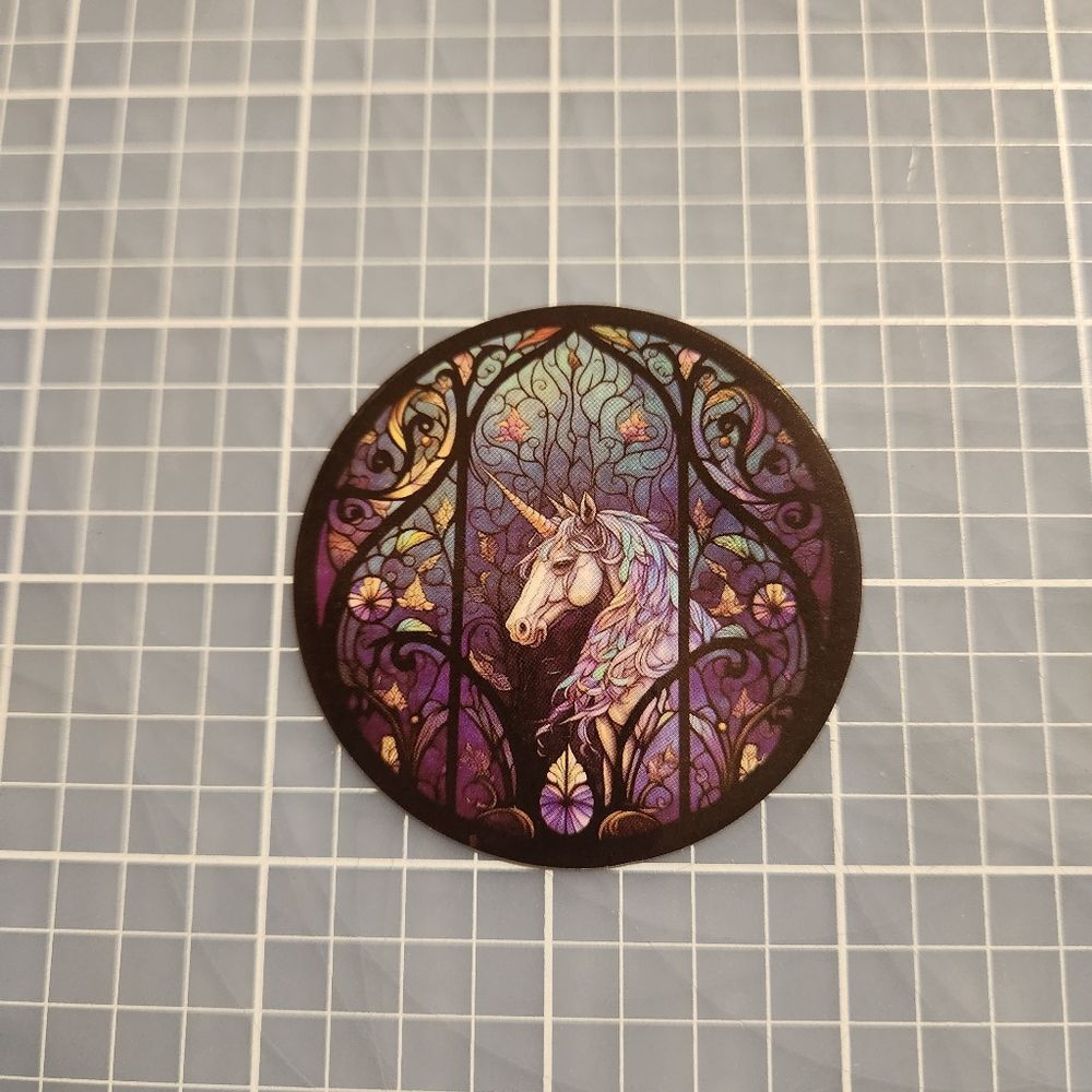 10 for $10 Sticker Stained Glass Gothic Witchy Beautiful Details Fantasy
